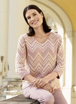 Pullover mit edlen Glitzereffekten 