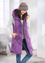 Longweste mit fester Kapuze 