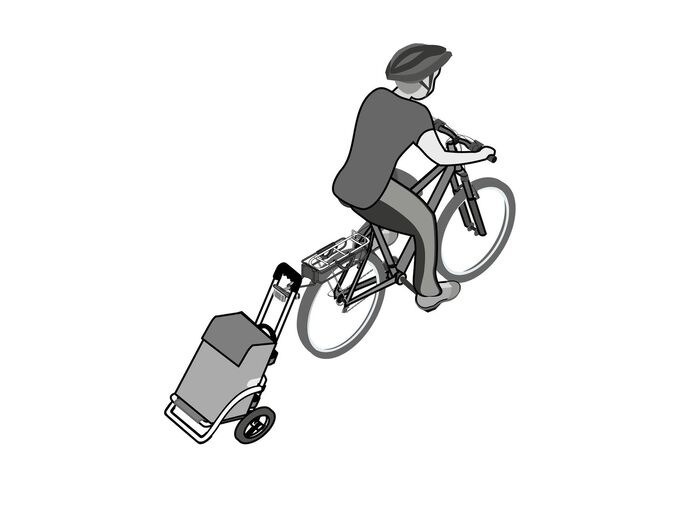 Leichter und leiser Einkaufsroller Royal Shopper BLAU