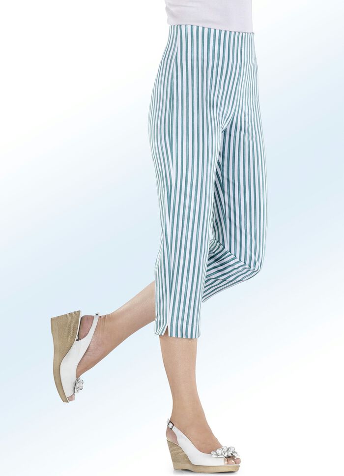 Shaping-Caprihose SMARAGD-WEISS