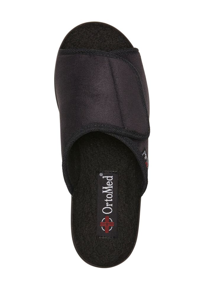 Pantoffel aus Veloursmaterial 