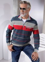 Sweatshirt mit Reissverschluss-Brusttasche 