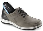 Schnürschuhe mit Kontrast-Besätzen TAUPE-SCHWARZ