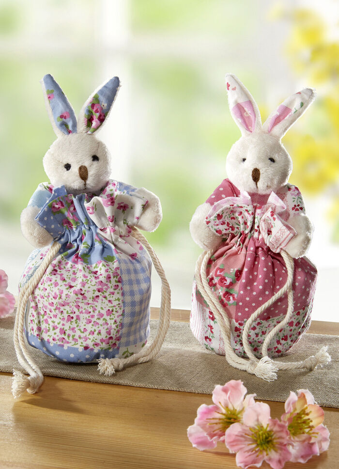 Häschen-Geschenkesäckchen, 2er-Set