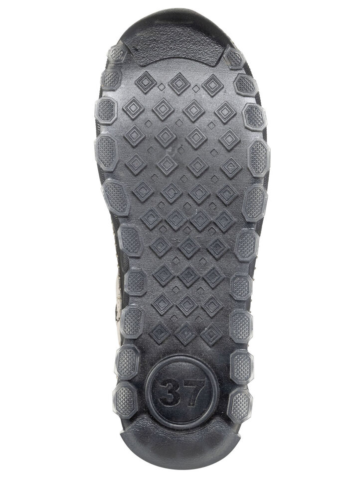 Gemini, trendige Damen-Boots, Weite G, mit herausnehmbarem Fussbett SCHWARZ-KIESEL-GRAU