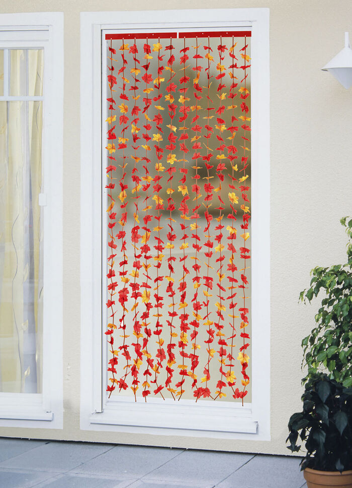 Dekorativer Blättervorhang für Balkon oder Terrasse ORANGE