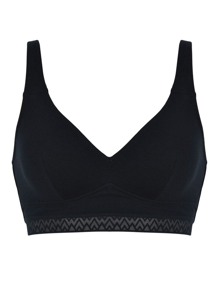 Naturana Zweierpack BH mit dekorativem Elastikband 