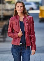 Lederkurzjacke von &laquo;Cabrini&raquo; 