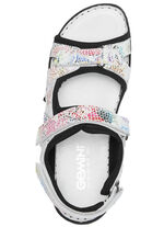 Gemini Trekking-Sandale mit bunter Floral-Prägung WEISS