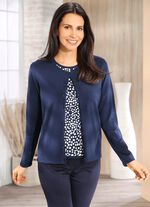 Strick-Twinset in weich fliessender Qualit&auml;t 