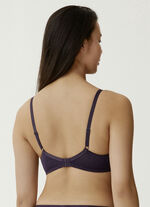 "Naturana" Zweierpack BH Cup A 1X PFLAUME, 1X WEISS