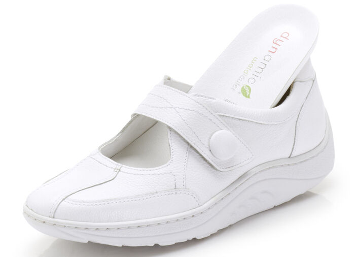 Waldläufer Slipper mit Abrollfunktion WEISS
