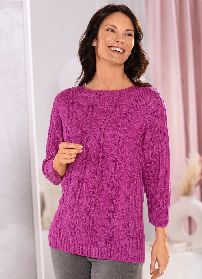 Pullover aus Fris&eacute;garn 