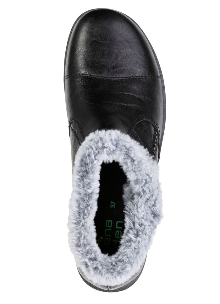 ELENA EDEN, gefütterte Damen-Boots, Winterschuhe, Weite G, mit herausnehmbarem Fussbett SCHWARZ