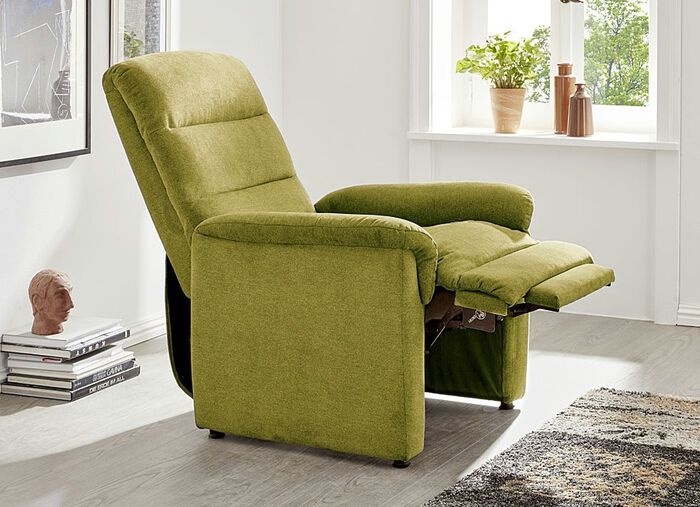 Relax-Sessel mit doppelter Federung GR&Uuml;N