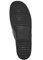 Pantoffel aus weichem Veloursmaterial ANTHRAZIT-GRAU