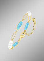 Schmuckset, 3-teilig, aus Messing mit Kristallsteinen 