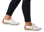 Rieker Sneaker mit elastischem Schnellschn&uuml;rsystem mit Stopper WEISS-BUNT