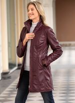 Lederkurzmantel von &laquo;Cabrini&raquo; BORDEAUX