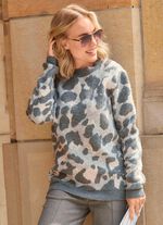 Pullover mit flauschigem Griff 