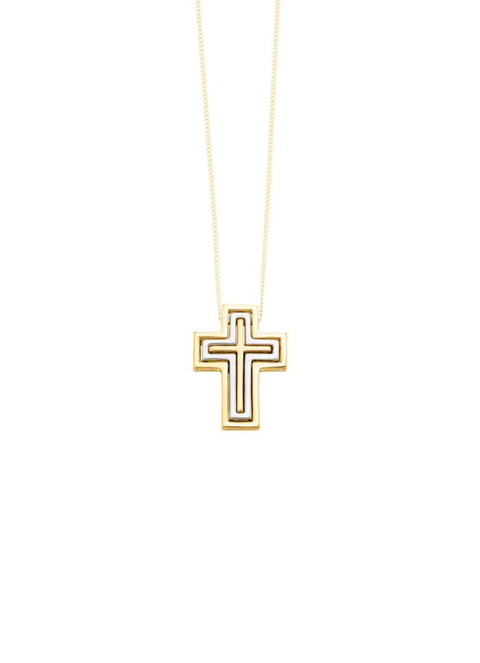 Kreuz-Anh&auml;nger mit Brillanten 