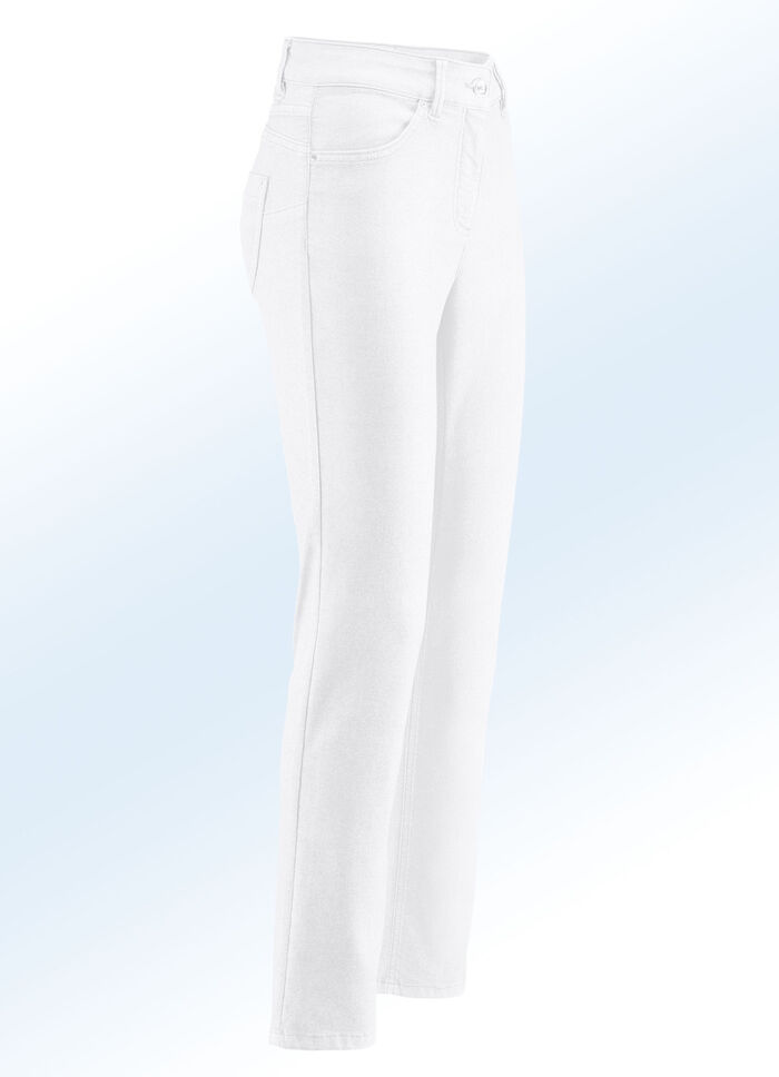 Bauchweg-Jeans WEISS