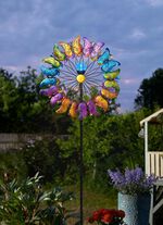 Solar-Windrad aus Metall 