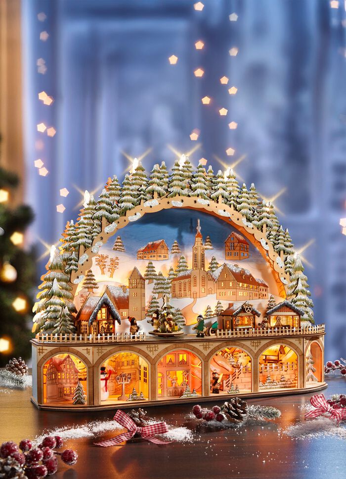 Schwibbogen mit LED-Beleuchtung 