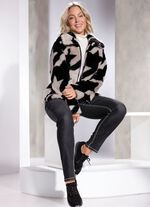 Kurzjacke mit aparter Kragenl&ouml;sung 