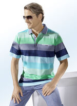 Poloshirt der Marke «Hajo» in 2 Farben  TÜRKIS-GRÜN