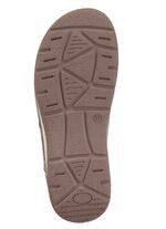 ELENA EDEN, bequeme Damen-Pantoletten, Weite H, mit herausnehmbarem Fussbett TAUPE-ANTIKBRONZE