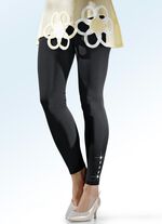 Angesagte schwarze Leggings SCHWARZ-GOLD