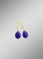 Vergoldete Tropfen-Ohrringe 