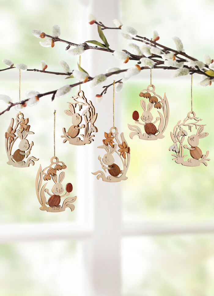 Hasenhänger, 6er-Set 
