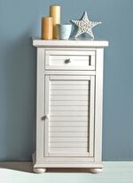 Teilmassive Kommode, 1-t&uuml;rig, in Antik Weiss 