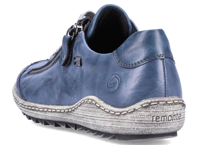 Remonte, bequeme Damen-Sneaker, Weite G, mit herausnehmbarem Fussbett BLAU