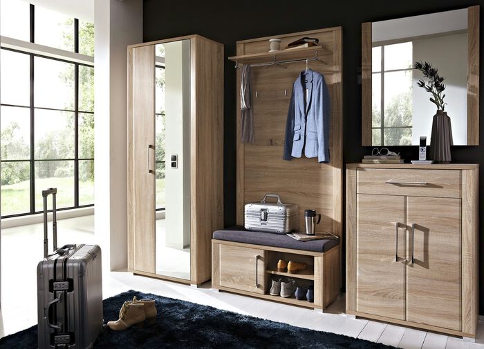 Garderobenm&ouml;bel mit Softclose EICHE SONOMA