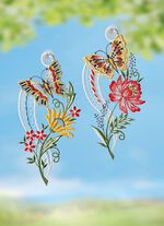 Fensterbild mit Schmetterlinge, 2er-Set 