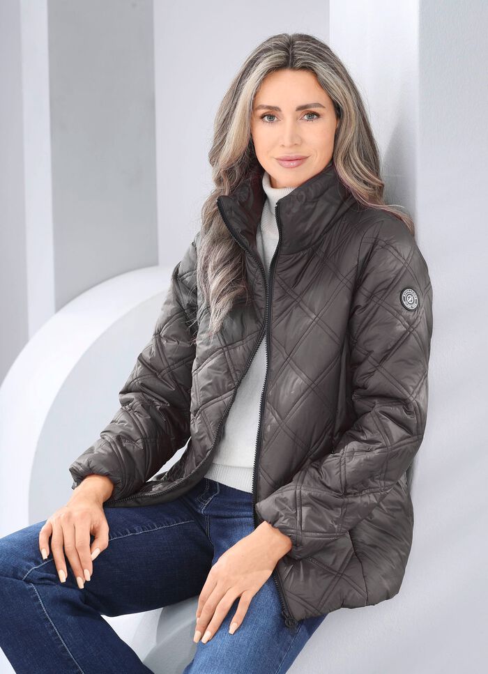 Jacke mit Rei&szlig;verschlusstaschen GRAFIT