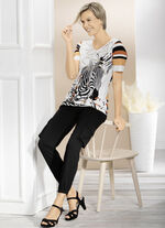 Shirt mit Kontrast-Druck 