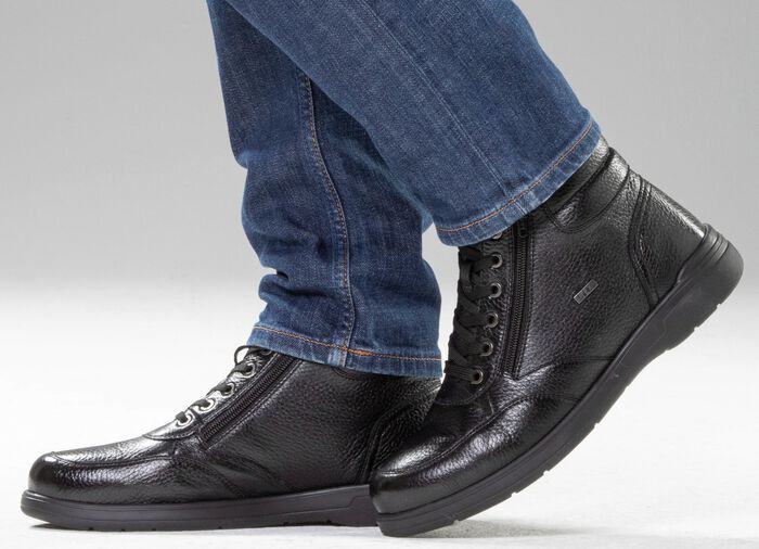 GINO GALANTE, gef&uuml;tterte Herren-Boots, Winterschuhe, mit Reissverschluss 