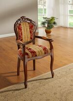 Esszimmerstühle mit Gestell aus massivem Buchenholz ROT-NUSSBAUM