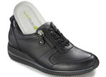 Waldläufer, leichte Damen-Sneaker, Weite H, mit herausnehmbarem Fussbett SCHWARZ