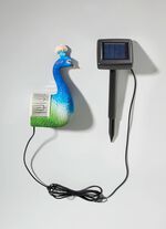 Solar-Wandleuchte Pfau 