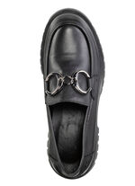 ELENA EDEN Loafer mit Metallschmuck SCHWARZ