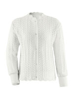 Bettj&auml;ckchen, Langarm und durchgekn&ouml;pft NATURWEISS