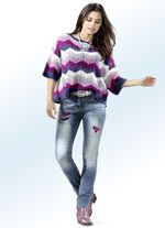 Jeans mit aktuellen Cut-out-Effekten 