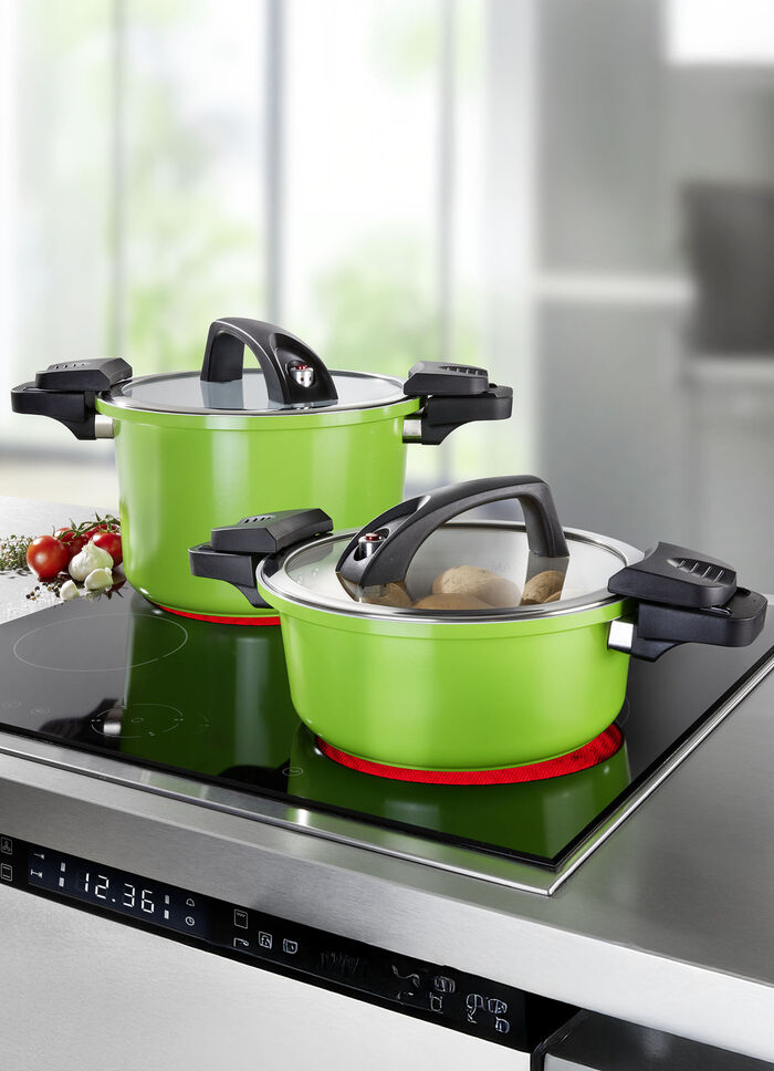 Energiespartopf mit Niedrigdruck-Schnellkochtopfdeckel 