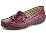 ELENA EDEN, klassische Damen-Slipper, Weite H, mit herausnehmbarem Lederfussbett BORDEAUX