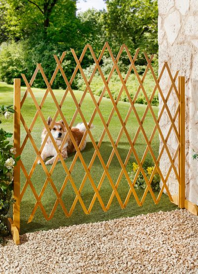 Holz-Spalier f&uuml;r Balkon oder Terrasse 